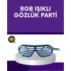 Nevamel® LED Işıklı Parti Gözlüğü Renkli Eğlence Aksesuarı
