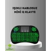Nevamel LED Işıklı Q Klavye – Touchpad Numerik Tuş Takımı ve Multimedya Kısayolları