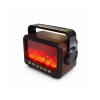 Nevamel® LED Şömine Efektli Kablosuz Hoparlör FM Radyo Müzik Çalar