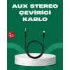 Nevamel® Lightning to 3.5mm Aux Ses Dönüştürücü Kablo 1 Metre Stereo Uyumlu
