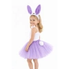 Nevamel Lila Tavşan Kostüm Seti Kız Çocuk – Tütü Etek, Taç, Papyon, Ponpon