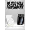 Nevamel Magsafe Hızlı Şarj 10.000 Mah Wireless Şarj Powerbank Android ve İOS Uyumlu