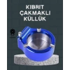 Nevamel® Masa Üstü Çakmaklı Küllük Paslanmaz Metal Gövde