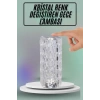 Nevamel Masa ve Gece Lambası Şık ve Dayanıklı Sensörlü Şarjlı Kristal Lamba