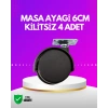Nevamel® Masa ve Koltuk İçin Kilitsiz Tekerlek Seti 6 cm