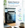 Nevamel® Masaüstü Püskürtmeli Serinletici Fan 5 Sisleme 3 Fan Hızı 7 Renk Ambiyans Işığı