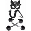 Nevamel® Maske Kırbaç Bileklik 5 Li Harness Deri Set