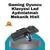 Nevamel Mekanik Oyuncu Seti – LED Işıklandırma ve Ergonomik Mouse