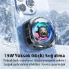 Nevamel MEMO CX06 iOS Android Soğutucu 15W Manyetik + Arka Klips 2si 1 Arada Yarı İletken Soğutma Fanı Radyatörü-(5775)
