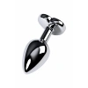 Nevamel® Metal Anal Plug, Metal, Gümüş, Mor Kristalli, 7 Cm, Ø 2,7 Cm, 50 G