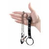 Nevamel® Metal Penis Halkalı Meme Kelepçeleri, Gümüş, 60 Cm