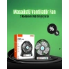 Nevamel Mini USB Fan – Şarj Edilebilir Işıklı 3 Kademe Taşınabilir Masaüstü Vantilatör