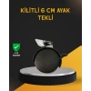 Nevamel® Mobilya İçin Kilitli 6 cm Ayak Tekli Satış