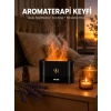 Nevamel® Modern Tasarımlı Alev Efektli LED Aromaterapi Hava Nemlendirici Yeni Nesil
