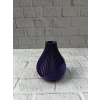 Nevamel® Mor Çizgili Dekoratif Vazo 11 cm Modern Tasarım Aksesuar