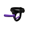 Nevamel® Mor Double Dong Titreşimli Belden Bağlamalı Çift Taraflı Bisex Dildo Vibratör