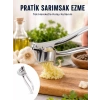 Nevamel® Mutfak Sarımsak Ezici Kaymaz Saplı Güçlü Mekanizma