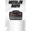Nevamel Müzik Kutusu Bluetooth Bağlantılı El Fenerli Nostaljik Tasarım Radyo