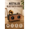 Nevamel® Nostaljik Radyo Bluetooth Bağlantılı Şarjlı Yüksek Ses Kaliteli
