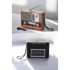 Nevamel® Nostaljik Radyo USBAUX Ve SD Kart Girişli Bluetooth Bağlantılı