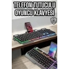 Nevamel Oyuncu Klavyesi Q Klavye RGB Işıklı Mouse Hediyeli