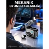 Nevamel® Oyuncu Kulaklığı Yeni Mekanik Kablosuz Kulaklık İos Android Uyumlu Yeni Nesil