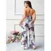 Nevamel® Özel Tasarım Büyük Beden Çiçek Desenli Fırfırlı 2Li Pijama Takımı
