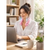 Nevamel® Pembe Boyun Fanı Kablosuz Taşınabilir Sessiz Çalışan Kişisel Serinletici Fan
