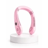 Nevamel® Pembe Şarjlı Boyun Fanı 5 Kademeli Hız Ayarlı Taşınabilir Boyun Tipi Fan
