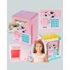 Nevamel® Pembe Şifreli Eğitici ATM Kasa Çocuk Kumbarası