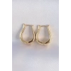 Nevamel® Pirinç Gold Renk İçi Boş Gül Küpe 5886