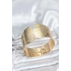 Nevamel® Pirinç Gold Renk Levha Model Kadın Bileklik 5886