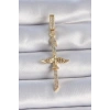 Nevamel® Pirinç Gold Renk Zirkon Taş Detaylı Elif Model Anka Kuşu Figür Ajda Charm 5886