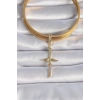 Nevamel® Pirinç Gold Renk Zirkon Taş Detaylı Elif Model Anka Kuşu Figür Ajda Charm 5886