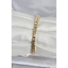 Nevamel® Pirinç Gold Renk Zirkon Taşlı Kadın Bileklik 5886