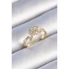 Nevamel® Pirinç Gold Renk Zirkon Taşlı Kadın Yüzük 5886