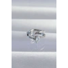 Nevamel® Pirinç Gümüş Renk Zirkon Taşlı Damla Earcuff Küpe 5886