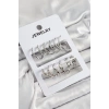 Nevamel® Pirinç Karışık Halka Model Gümüş Renk 6 Çift Kadın Küpe Set 5886