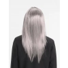 Nevamel Platin Gri Gümüş Uzun Parti Peruğu