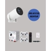Nevamel Portatif 4K Projeksiyon – 4.000 Uygulama Kablosuz Yansıtma ve Bluetooth 5.0