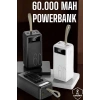 Nevamel Powerbank 60.000 MAH Dijital Göstergeli 4 Portlu Taşınabilir