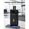 Nevamel® Powerbank Dahili Ekranlı 10000 mAh Çift Kablolu Yeni Nesil
