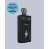 Nevamel® Powerbank Dahili Ekranlı 10000 mAh Çift Kablolu Yeni Nesil