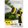 Nevamel® Profesyonel 8 Modelli Metal Basınçlı Sulama Tabancası Seti | Ayarlanabilir Jet | Hortum Konnektörlü