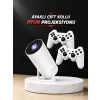 Nevamel® Projeksiyon Cihazı Video Oyun Konsolu Projektör Taşınabilir Ayaklı Çift Kollu 4K Çözünürlüklü