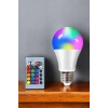 Nevamel Renk Değiştirebilen RGB Işıklı Led Ampul A+Enerji 15 Watt Led Işık