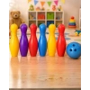 Nevamel® Renkli Çocuk Bowling Oyunu 6 Kukalı Eğitici Eğlence Seti
