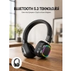 Nevamel® Renkli Işık Efektli Bluetooth 5.3 Müzik Kulaklığı Yeni Nesil