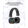 Nevamel® Renkli Işık Efektli Bluetooth 5.3 Müzik Kulaklığı Yeni Nesil