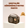 Nevamel Retro Bluetooth Radyo – Nostaljik Tasarım TF Kart ve USB Destekli